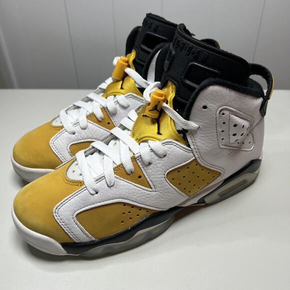 Size 6.5Y (GS) - Air Jordan 6 Retro Yellow Ochre - Picture 1 of 8